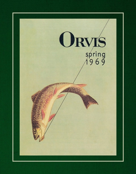 Vintage Orvis Fly Fishing Poster Trout Wall Art, Cabin Decor, [Green  Border] 