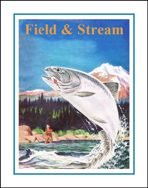 Rare Field & Stream Print, Unique Fishing Gift