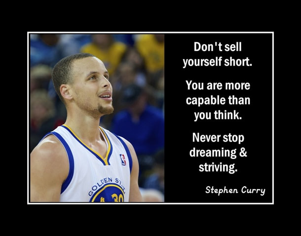 Rare Steph Curry 'Capable' Basketball Quote Poster, Unique Digital Print  Gift