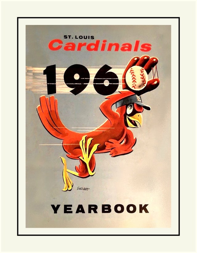 St. Louis Cardinals Vintage 1954 Scorecard Poster