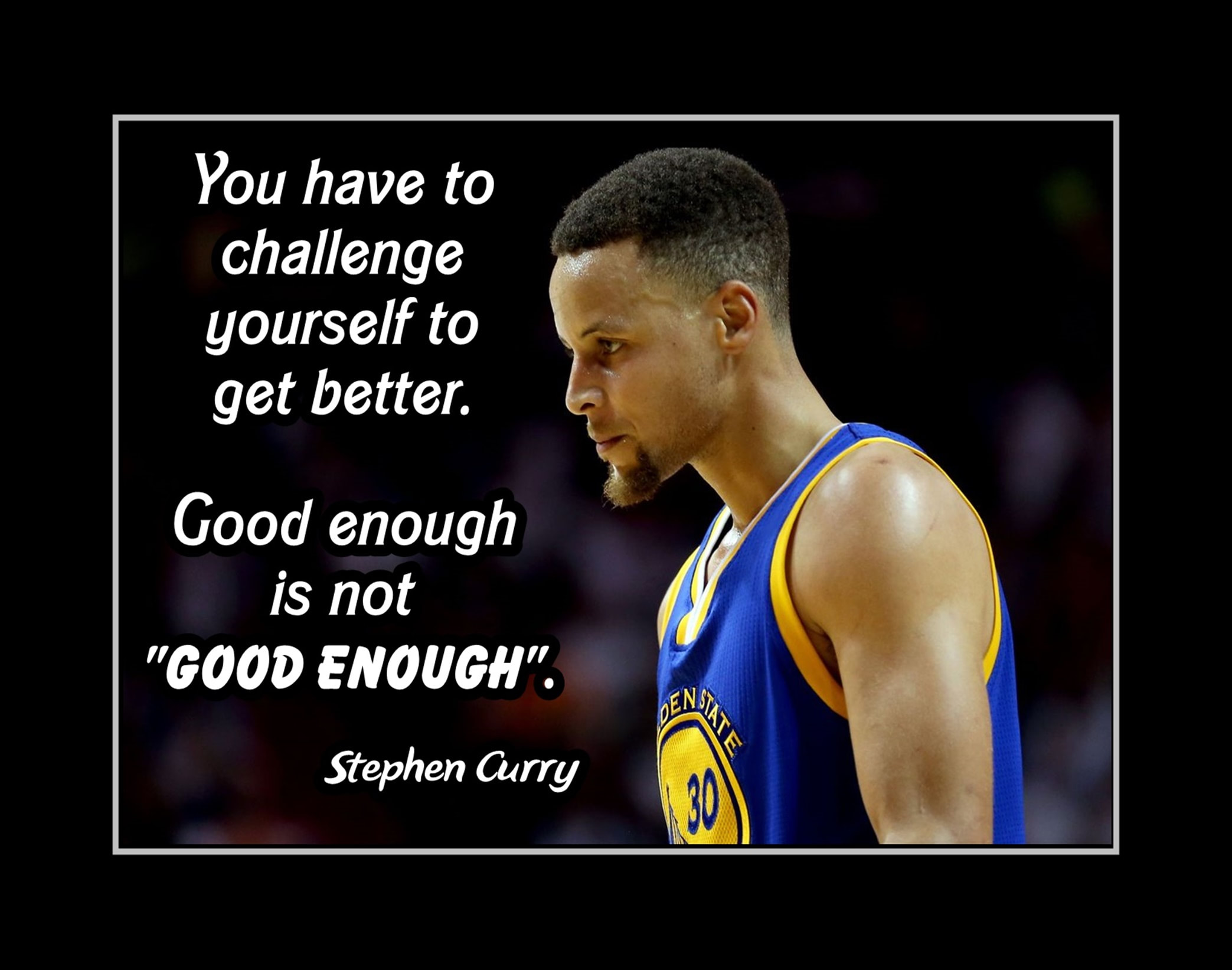 Motivational Poster Stephen Curry Inspirational 